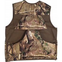 WILDS THICK FABRIC CARTRIDGE VEST WITH OAK ON DARKGREEN (00008693)